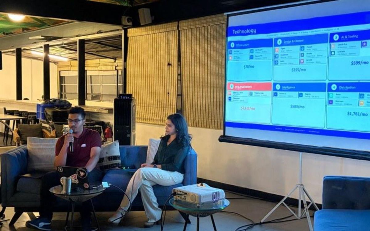 Syed speaking at Marketing After Hours